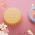 Cute Cookie Double Contact Lenses Box Blue Yellow Pink Contact Lens Case For Eyes Care Kit Holder Container Portable Travel Cookie Shaped Contact Lens Case Travel Contact Lens Box With Mirror Eye Care Kit Holder