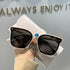 Cute Design Stylish Female Big Face Thin Square Shape Sunglasses Round Shape Face Glasses Trendy Retro Style Sunglasses For Men & Women UV400 Glasses