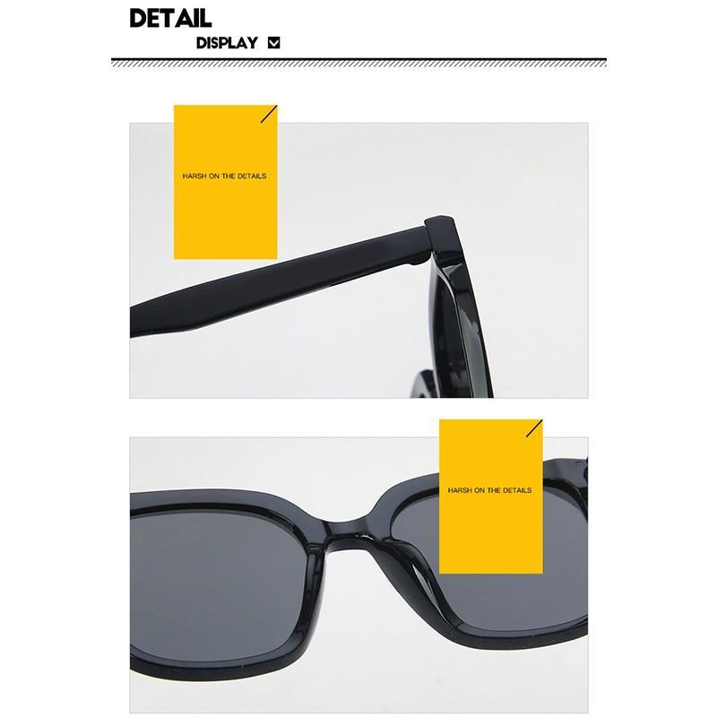 Cute Design Stylish Female Big Face Thin Square Shape Sunglasses Round Shape Face Glasses Trendy Retro Style Sunglasses For Men & Women UV400 Glasses