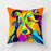 Cute Dog Peachskin Pillowcase Cover Kids Gift  Animals Puppy Pet Dog Painting Cotton Linen Throw Pillow Case Cushion Cover Square Animal Pillow Covers Home Decor Pillows Covers Pillowcase 45x45CM