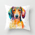 Cute Dog Peachskin Pillowcase Cover Kids Gift  Animals Puppy Pet Dog Painting Cotton Linen Throw Pillow Case Cushion Cover Square Animal Pillow Covers Home Decor Pillows Covers Pillowcase 45x45CM