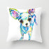 Cute Dog Peachskin Pillowcase Cover Kids Gift  Animals Puppy Pet Dog Painting Cotton Linen Throw Pillow Case Cushion Cover Square Animal Pillow Covers Home Decor Pillows Covers Pillowcase 45x45CM