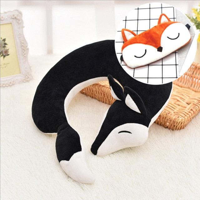 Cute Fox Animal Cotton Plush U Shape Neck Pillow Travel Car Home Pillow Nap Animal Pillow Health Care with Eye Mask Cute Fox U Shaped Neck Pillow for Car Airplane Traveling ,Animal Plush Stuffed Travel Pillow Travel Pillows Cartoon Planes Fox Animal - ALLURELATION - 552, Animal Cotton Plush, Car Pillows, Cotton Plush, Cute Fox Neck Pillow, Cute Fox U Shaped Neck Pillow, Cute FoxPillow, Eye Mask, Neck Pillow, Pillow Health Care, Travel Pillows, U Shape Neck Pillow - Stevvex.com