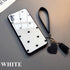 Cute Hearts Pattern Slim Thin Soft Shockproof Silicone Protective Case Cover For Xiaomi Redmi 9 8 A 9C 7A Case small Love Heart Hard Glass Cover For Redmi Note 11 10 9s 9 pro max 7 8 Pro 10X 5G Give Strap