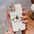 Cute Luxury Fashion 3d Bow Pearl Bracelet Girl Soft Case For iPhone 11 12 13 Pro Max 7 8 Plus Xr X Xs Se Anti-drop Cover Pearl Chain Bow Phone Case Ideal for iPhone Elegant Phone Case