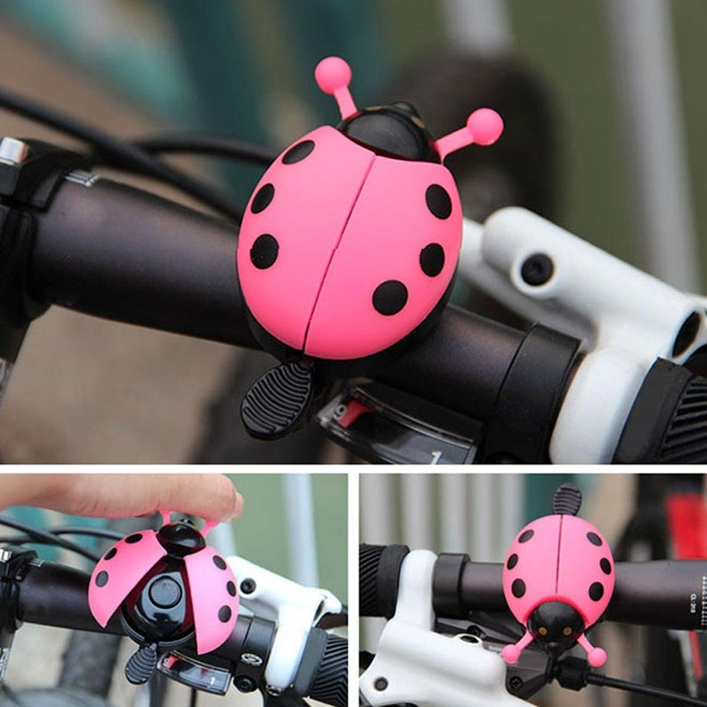 Cute Mini Lovely Beetle Cartoon Ring Bicycle Bell Ring Aluminum Alloy Bike Bell For Cycling Bike Bell Ride Horn Alarm Kid Funny Ladybug Cycling Ride Bike Ring Bell Bike Bells Suitable For Folding Bike Bicycle Horn Loud Sound