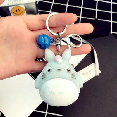 Cute Totoro Animal Trinket Metal  Keyring Fur Pendent Charm  Keychain Women Key Chains Car Bag For Men Women Totoro Shape Metal Key Chain