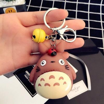 Cute Totoro Animal Trinket Metal  Keyring Fur Pendent Charm  Keychain Women Key Chains Car Bag For Men Women Totoro Shape Metal Key Chain