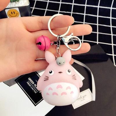 Cute Totoro Animal Trinket Metal  Keyring Fur Pendent Charm  Keychain Women Key Chains Car Bag For Men Women Totoro Shape Metal Key Chain