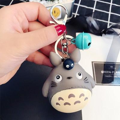 Cute Totoro Animal Trinket Metal  Keyring Fur Pendent Charm  Keychain Women Key Chains Car Bag For Men Women Totoro Shape Metal Key Chain