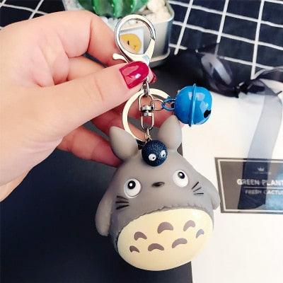 Cute Totoro Animal Trinket Metal  Keyring Fur Pendent Charm  Keychain Women Key Chains Car Bag For Men Women Totoro Shape Metal Key Chain