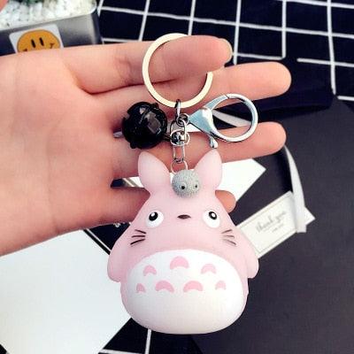 Cute Totoro Animal Trinket Metal  Keyring Fur Pendent Charm  Keychain Women Key Chains Car Bag For Men Women Totoro Shape Metal Key Chain