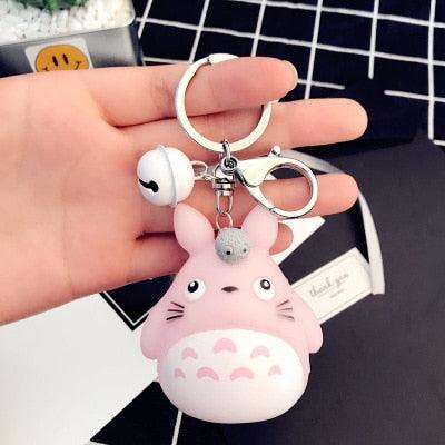 Cute Totoro Animal Trinket Metal  Keyring Fur Pendent Charm  Keychain Women Key Chains Car Bag For Men Women Totoro Shape Metal Key Chain