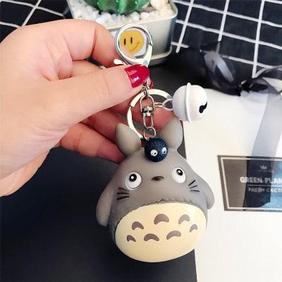 Cute Totoro Animal Trinket Metal  Keyring Fur Pendent Charm  Keychain Women Key Chains Car Bag For Men Women Totoro Shape Metal Key Chain