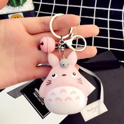 Cute Totoro Animal Trinket Metal  Keyring Fur Pendent Charm  Keychain Women Key Chains Car Bag For Men Women Totoro Shape Metal Key Chain