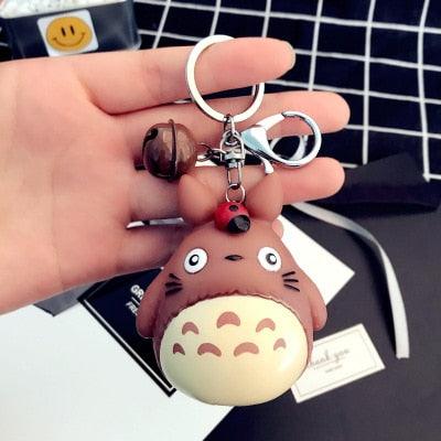 Cute Totoro Animal Trinket Metal  Keyring Fur Pendent Charm  Keychain Women Key Chains Car Bag For Men Women Totoro Shape Metal Key Chain