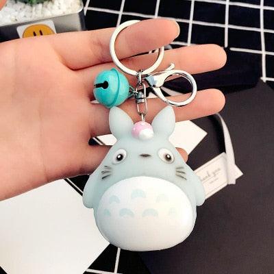 Cute Totoro Animal Trinket Metal  Keyring Fur Pendent Charm  Keychain Women Key Chains Car Bag For Men Women Totoro Shape Metal Key Chain