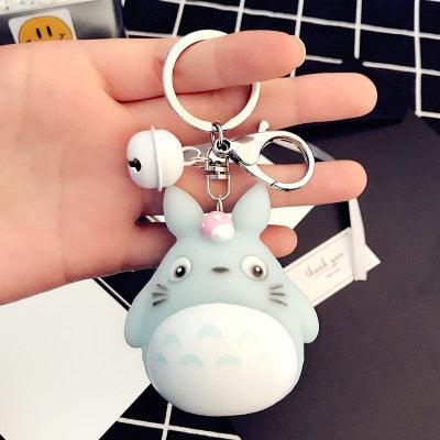 Cute Totoro Animal Trinket Metal  Keyring Fur Pendent Charm  Keychain Women Key Chains Car Bag For Men Women Totoro Shape Metal Key Chain