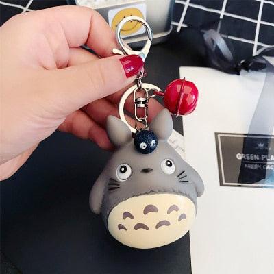 Cute Totoro Animal Trinket Metal  Keyring Fur Pendent Charm  Keychain Women Key Chains Car Bag For Men Women Totoro Shape Metal Key Chain