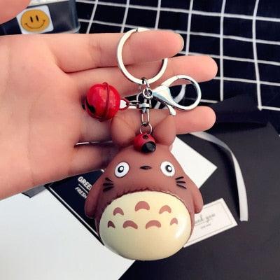 Cute Totoro Animal Trinket Metal  Keyring Fur Pendent Charm  Keychain Women Key Chains Car Bag For Men Women Totoro Shape Metal Key Chain