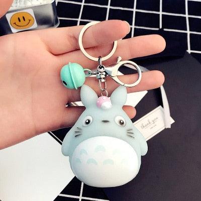 Cute Totoro Animal Trinket Metal  Keyring Fur Pendent Charm  Keychain Women Key Chains Car Bag For Men Women Totoro Shape Metal Key Chain