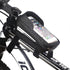 Cycling Bicycle Bike Head Tube Handlebar Cell Mobile Phone Bag Case Holder Screen Phone Mount Bags Case Bag Bicycle Bag Waterproof Bike Phone Mount Top Tube Bag Bike Phone Case Holder Accessories Cycling Pouch Compatible With Smartphones