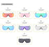 Cycling Glasseses Sports Sunglasses UV400 Protection Baseball Fishing Ski Running Go Unisex Polarized Rectangle Shape Sunglasses For Men & Women Retro Shape Mirror Frameless Glasses