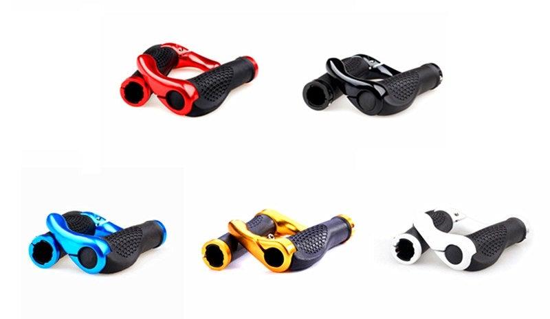 Cycling Lockable Handle Bar Grip Anti Skip Road Bike Handlebar Bicycle Grip Aluminum Alloy Mountain Bike Handlebar Grips Ergonomic Design Aluminum Double Lock-on Mountain Bike Grips Foldable Urban Bicycles Grips Scooter Grips