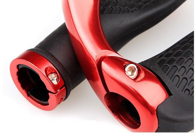 Cycling Lockable Handle Bar Grip Anti Skip Road Bike Handlebar Bicycle Grip Aluminum Alloy Mountain Bike Handlebar Grips Ergonomic Design Aluminum Double Lock-on Mountain Bike Grips Foldable Urban Bicycles Grips Scooter Grips