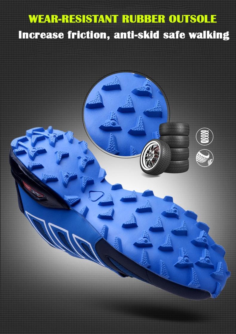 Cycling Mens Waterproof Outdoor Hiking Sneakers Men's Trail Running Shoes Fashion Hiking Sneakers For Men Tennis Cross Training Shoe Mens Casual Outdoor Walking Workout Footwear