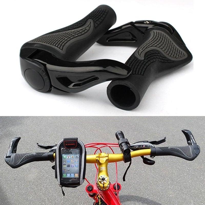 Cycling Mountain Bike Grips Handlebar Grips Handle Bar Grip End Lock On Ergonomic Bicycle Handle Bar Ergonomics Non-Slip Mountain Bike Handlebar Comfortable And Shock Absorption