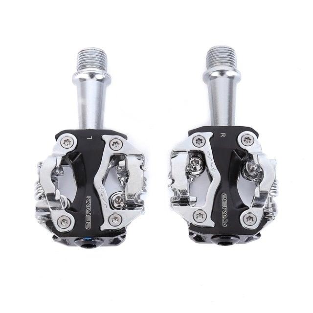 Cycling Road Bike Clipless Pedals Self-Locking Pedals Compatible Pedals Bike Mountain Bike Sealed Clipless Pedals Compatible With Road bikes, Mountain Bikes