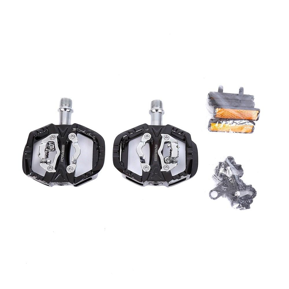 Cycling Road Bike Clipless Pedals Self-Locking Pedals Compatible Pedals Bike Mountain Bike Sealed Clipless Pedals Compatible With Road bikes, Mountain Bikes