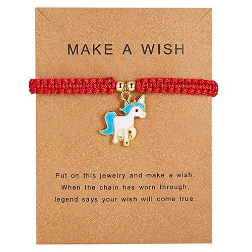 Delicate Gold Cute Animal Pendent Charm Bracelets Women Lucky Red String Friendship Wish Bracelets Jewelry Gift Adjustable Handmade Red String Rope Bracelet Animal Lucky Pony Charm Bracelets