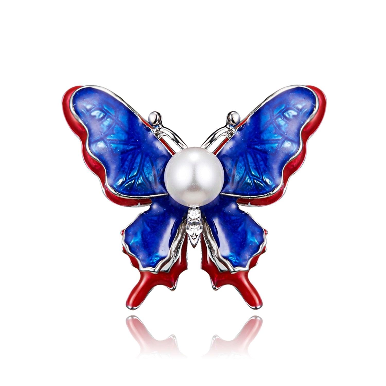 Delicate Rhinestone Butterfly Brooches Women Winged Butterfly Crystal Rhinestone Brooch Elegant Crystal Insect Brooch Fashion Wedding Party Jewelry Coat Accessories Beautiful Luxury Brooches Various Elegant Design