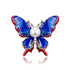 Delicate Rhinestone Butterfly Brooches Women Winged Butterfly Crystal Rhinestone Brooch Elegant Crystal Insect Brooch Fashion Wedding Party Jewelry Coat Accessories Beautiful Luxury Brooches Various Elegant Design