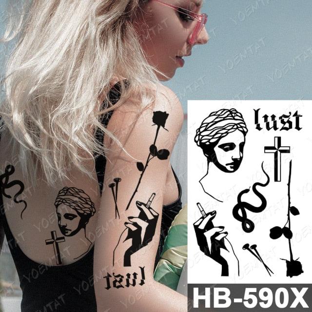 Different Stylish Waterproof Temporary Tattoo Sticker Heart Knife Angel Makeup Tattoos For Women Men - STEVVEX Beauty - 103, Animal Tattoo, Arm Tattoo, Back Tattoo, Beauty, Big Tattoo, Black Tattoos, Body Tattoo, Boys Tattoo, Butterfly Tattoo, Children Tattoo, Different Tattoo, Fashion Tattoo, Girls Tattoo, Leg Tattoo, Luxury Tattoo, Men Tattoo, Mens Tattoo, Stylish Tattoo, Tattoo, Tiger Tattoo, Waterproof Tattoo, Wolf Tattoo, Women Tattoo, Womens Tattoo - Stevvex.com