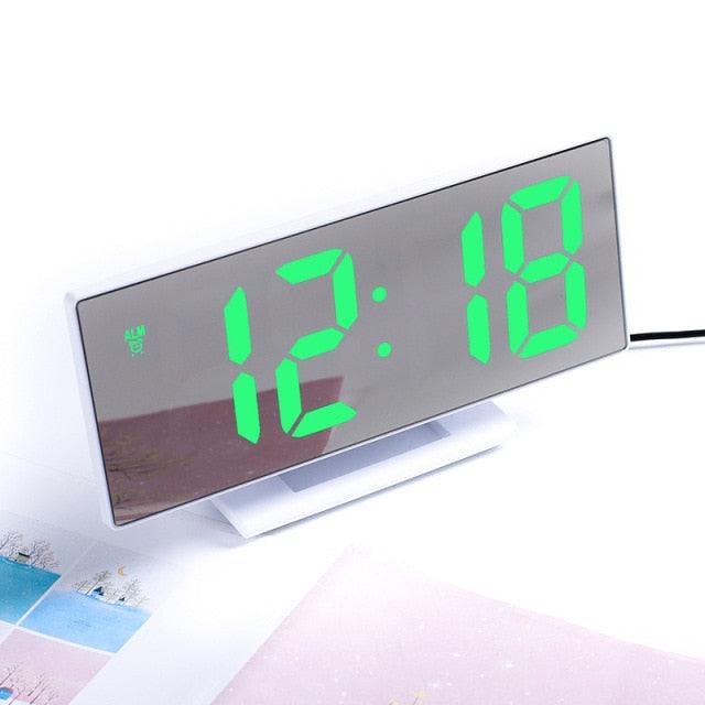 Digital Alarm Clock Alarm Clocks Adjustable Volume Alarm Clock for Bedroom Electronic 7 Inch Number Desktop Alarm Clocks For Kids Bedroom LED Screen  for Kids Bedroom Temperature Snooze Function Desk Table Clock LED Clock Electronic Watch Table