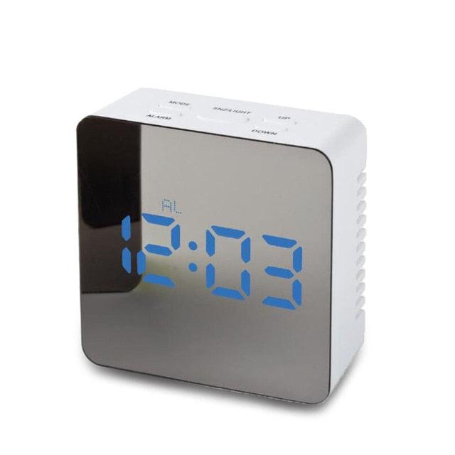 Digital Alarm Clock Alarm Clocks Adjustable Volume Alarm Clock for Bedroom Electronic 7 Inch Number Desktop Alarm Clocks For Kids Bedroom LED Screen  for Kids Bedroom Temperature Snooze Function Desk Table Clock LED Clock Electronic Watch Table