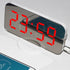 Digital Alarm Clock Desk Table Clock  3 Alarm Sounds Adjustable Volume Easy Digital Alarm Clock for Kids and Adults Compact Desk & Shelf Clocks for Bedroom Curved LED Screen Alarm Clocks For Kid Bedroom Temperature Snooze Function Home Decor Watch