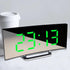 Digital Alarm Clock Digital Clock Large Display LED Alarm Electric Clocks Mirror Surface 3 Levels Brightness Dual USB LED Curved Surface Mirror Electronic Table Clock Large Screen Snooze Desktop Clock For Home Decoration