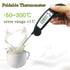 Digital Foldable Thermometer Food BBQ Meat Oven Instant Read Food Thermometer For Cooking Digital Kitchen Thermometer Probe With Backlight & Reversible Display Cooking Thermometer For Folding Kitchen Thermometer For Cooking Water Oil Grill Tools