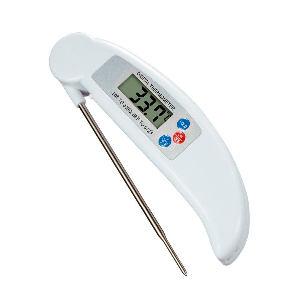 Digital Foldable Thermometer Food BBQ Meat Oven Instant Read Food Thermometer For Cooking Digital Kitchen Thermometer Probe With Backlight & Reversible Display Cooking Thermometer For Folding Kitchen Thermometer For Cooking Water Oil Grill Tools