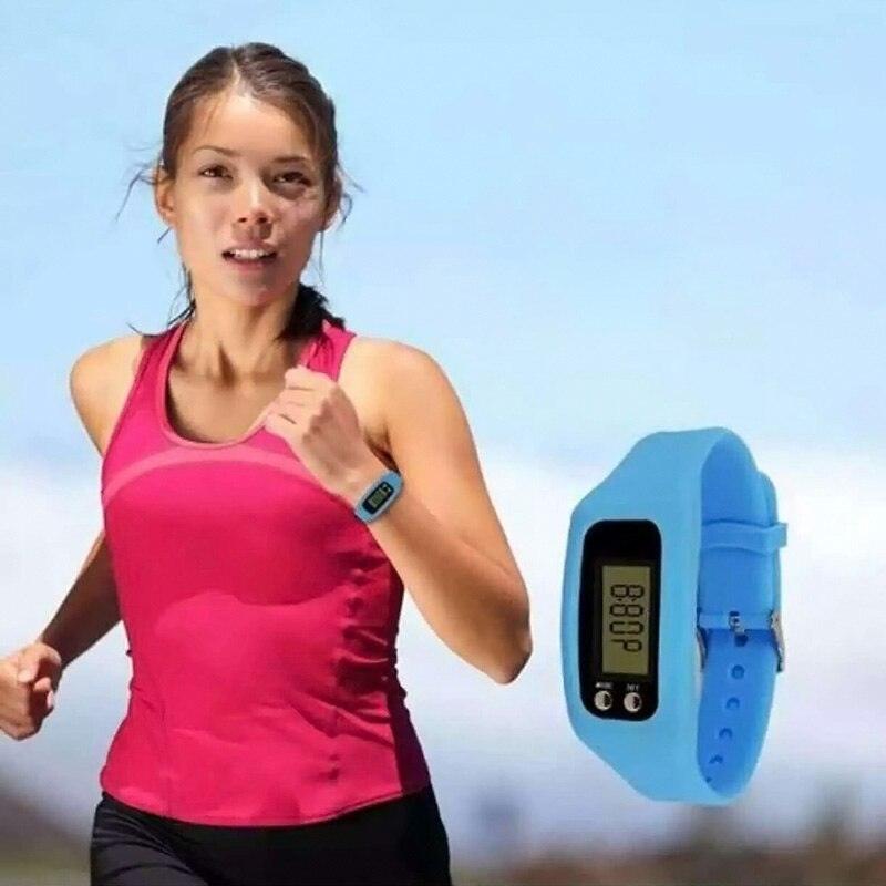 Digital LCD Pedometer Run Step Walking Distance Calorie Counter Sport Watch Fitness Watch Pedometer Watch With Steps Calories Counter Sleep Tracker For Men Women