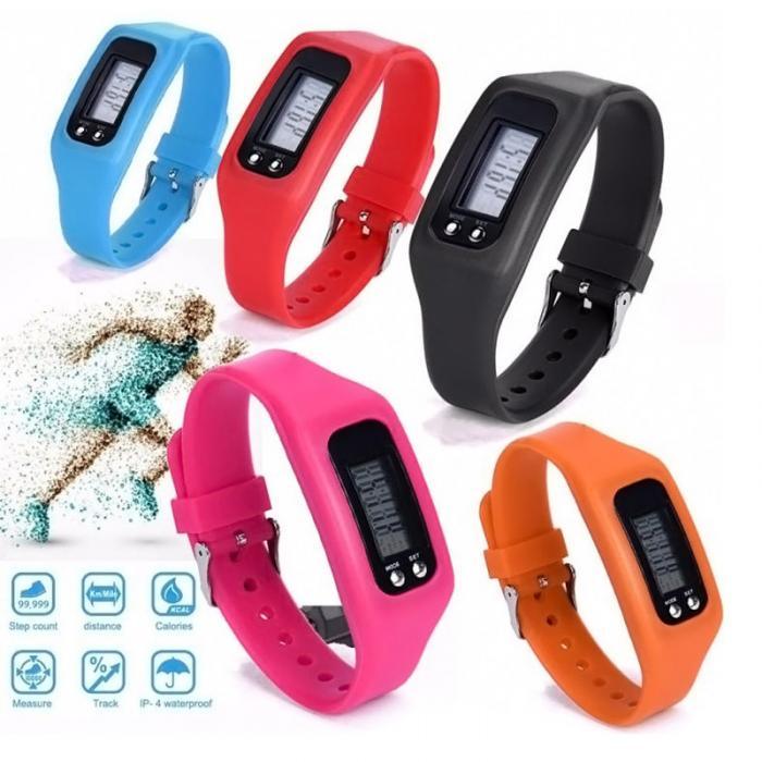 Digital LCD Pedometer Run Step Walking Distance Calorie Counter Sport Watch Fitness Watch Pedometer Watch With Steps Calories Counter Sleep Tracker For Men Women