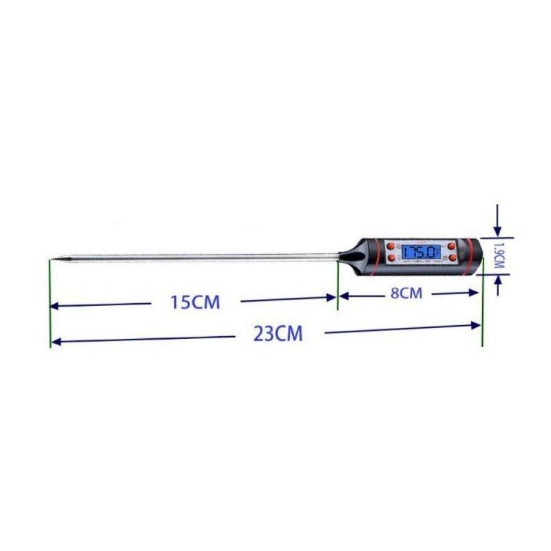 Digital Meat Thermometer Cooking Digital Candy Cooking Thermometer Kitchen Cooking Thermometer Instant Read for BBQ Grill Oil Milk Bath Water Deep Fry Food Kitchen BBQ Probe Water Milk Oil Liquid Oven Digital Temperature Sensor Meter Home