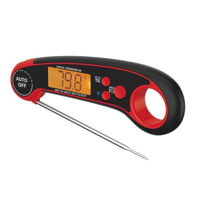 Digital Meat Thermometer Instant Read Food Thermometer for Cooking Digital Kitchen Thermometer Probe with Backlight & Reversible Display Cooking Thermometer for Candy Grill Food Kitchen Digital Meat Thermometer BBQ Waterproof Kitchen Cooking Tools