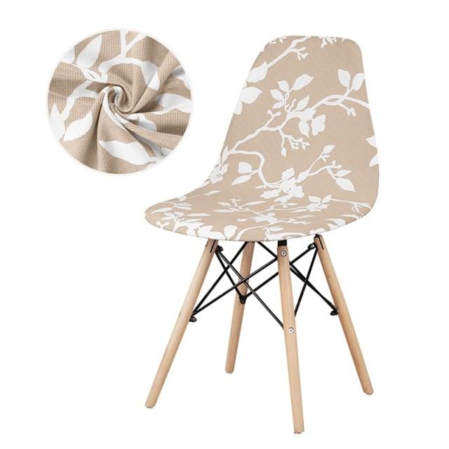 Dining Chair Cover Lounge Armless Chair Protector Stretchable Slipcovers for Dining Room Living Room Seat Cover For Shell Chair Washable Removable Armless Shell Chair Cover And Home Hotel Slipcover Seat Case