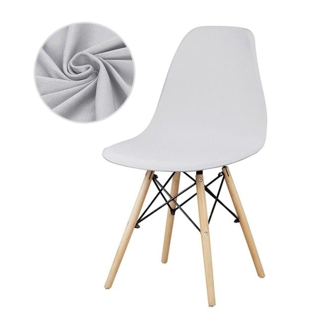 Dining Chair Cover Lounge Armless Chair Protector Stretchable Slipcovers for Dining Room Living Room Seat Cover For Shell Chair Washable Removable Armless Shell Chair Cover And Home Hotel Slipcover Seat Case