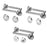 Door Handle Set Stainless Steel Lock Interior Home Door Handle Lock Durable Adjustable Latch Door Handle Lever With Modern Contemporary Slim Round Design For Home Bedroom Bathroom